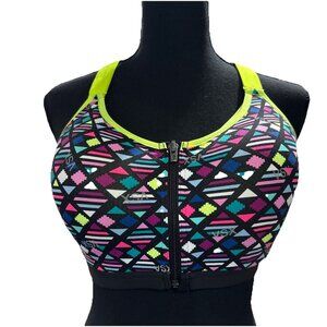 VICTORIA’S SECRET “VSX Sport” Front Zip Racerback Padded Bra 38D